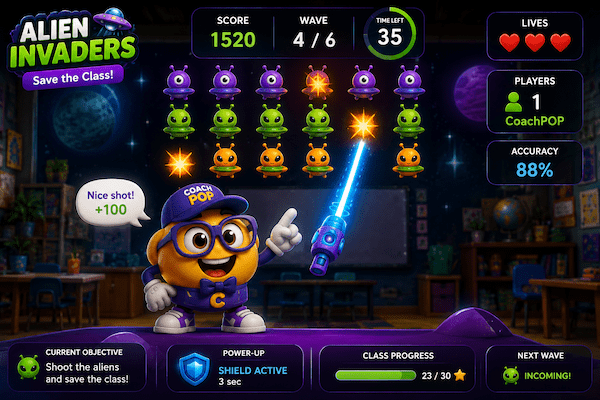 Alien Invaders gameplay screenshot